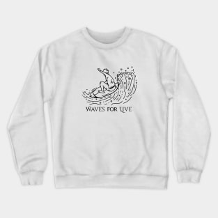 Waves for Life Crewneck Sweatshirt